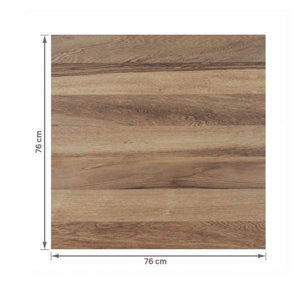 Porcelanato Amadeirado Acetinado Borda Reta Externo 76x76cm 76021 Dora - Imagem 2